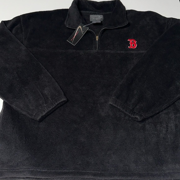 NEW men’s Boston Red Sox quarter zip sweater - Picture 1 of 5